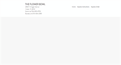Desktop Screenshot of flowerbowl.com